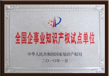 全國企事業(yè)知識產(chǎn)權(quán)試點單位